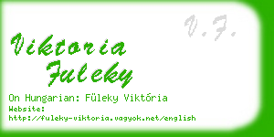 viktoria fuleky business card