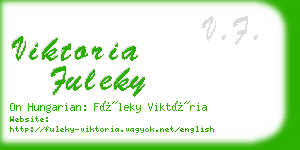 viktoria fuleky business card